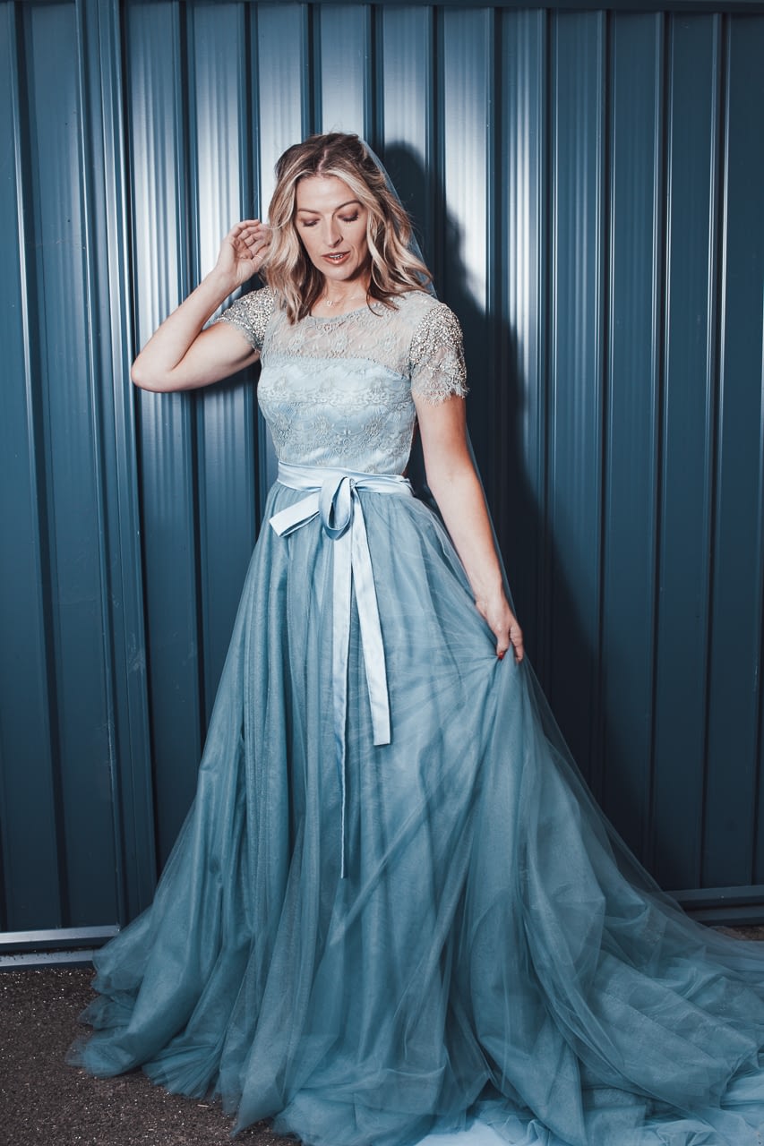 Blue wedding dress ireland