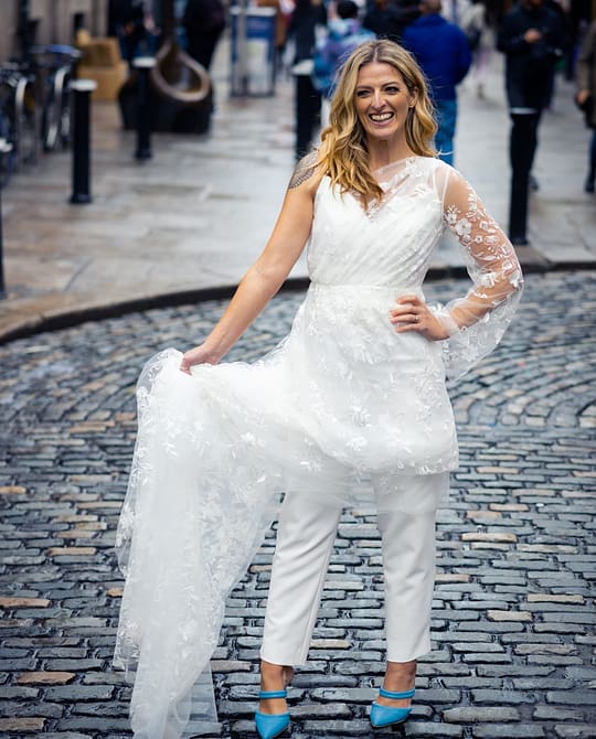 Lace wedding dress with sleeves Dublin